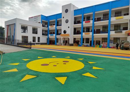 【“兩個年”雙提升】桂海分公司承建的百林鄉(xiāng)中心幼兒園順利開園！